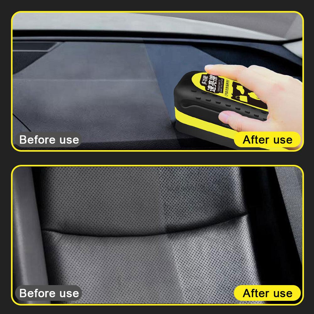 80ml Leather Polisher Plastic Refurbishment with Brush Cleaner Car Seat Couches PU Softener Nourishment Liquid for Auto Interior
