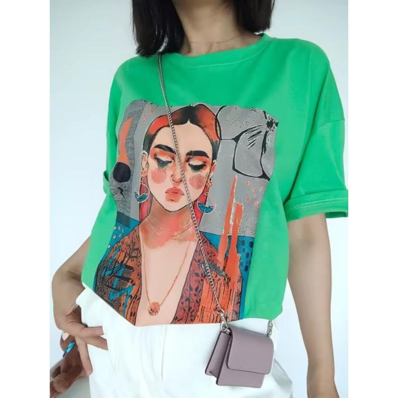 Plus Size Women Tshirt Fun 3D Print Female Clothing Fashion Summer Short Sleeve Top Casual O-Neck Tee Ladies Pullover