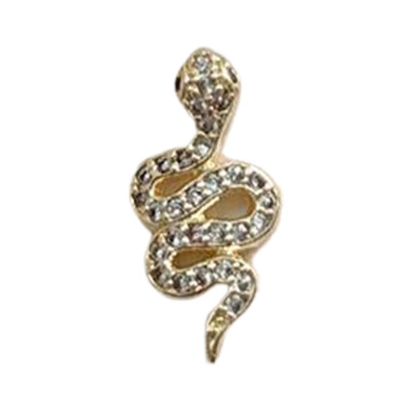 Snake Nails Art Charms Snake Nails Rhinestones Nails Charms Snake Shape Nails Art Decoration Nails Jewelry Accessories