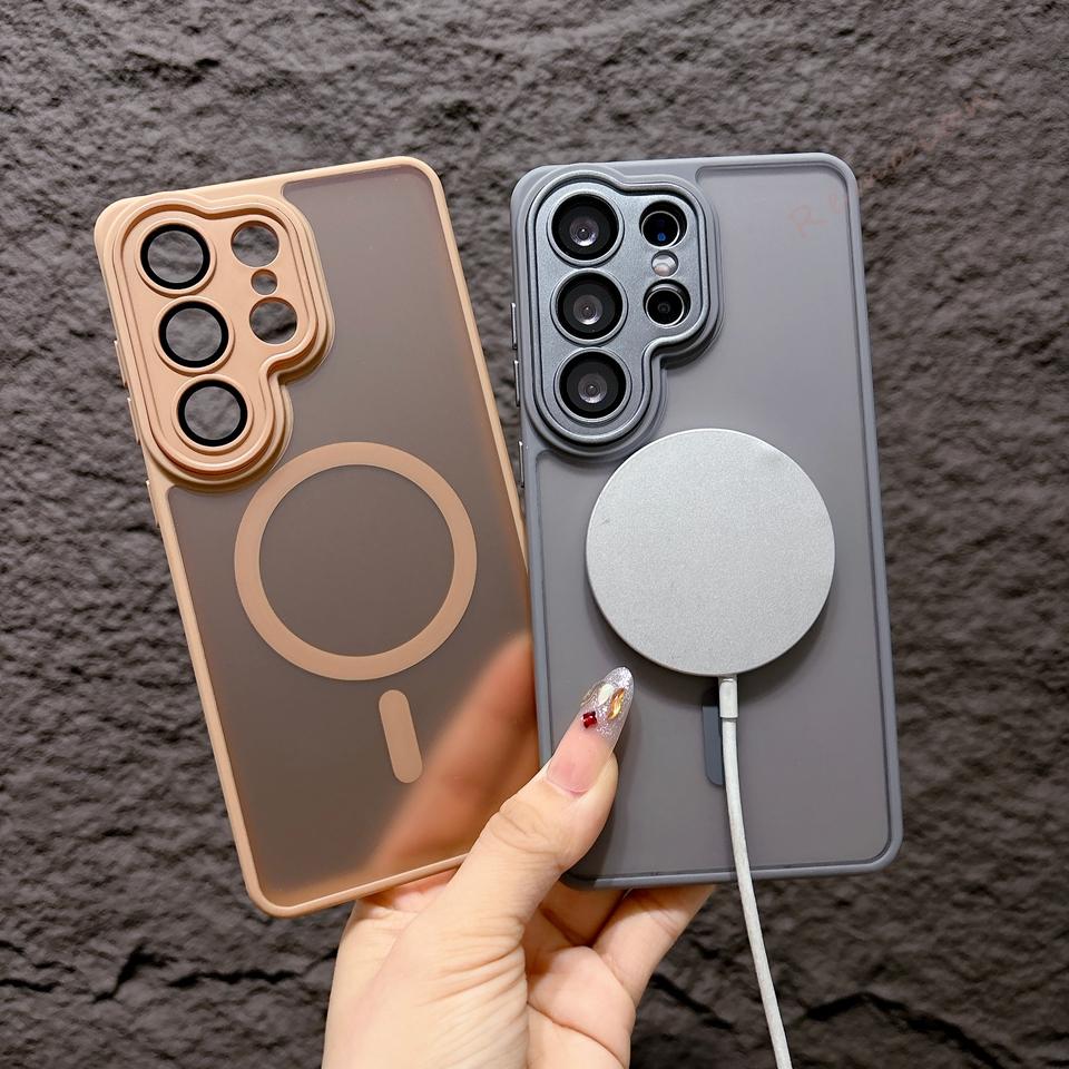 S26 Magnetic Phone Case for Samsung Galaxy S26 S23 S24 S25 FE Ultra EDGE A17 A56 A36 A16 A26 Magsafe Charge Protector Cover