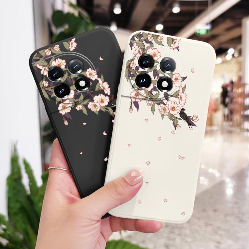 Fairy Dream Branch Phone Case For Oneplus 13 13R 12 12R 11 11R 10 10R 10T 9R 9RT 9 8T 8 7 7T Pro 5G Liquid Silicone Cover