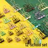 Yuezhen Retro Metal Swallowtail Clips – Colorful Boxed Journal & Office Paper Clips