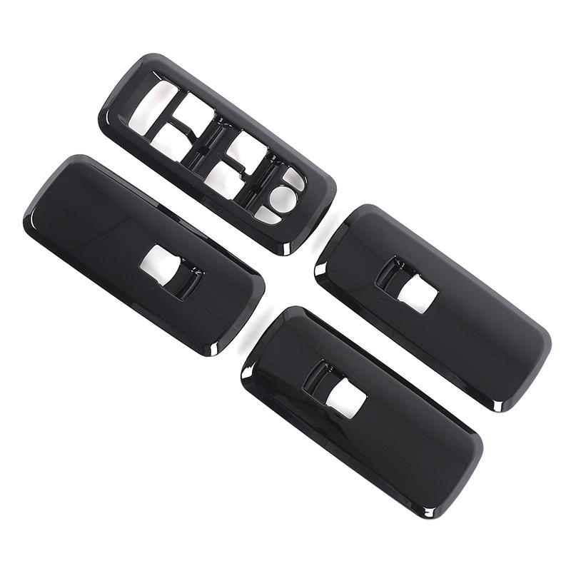 ABS Carbon Car Window Lift Switch Button Panel Cover Trim For Land Rover Discovery 4 2010-2016 For Range Rover Sport 2010-2013