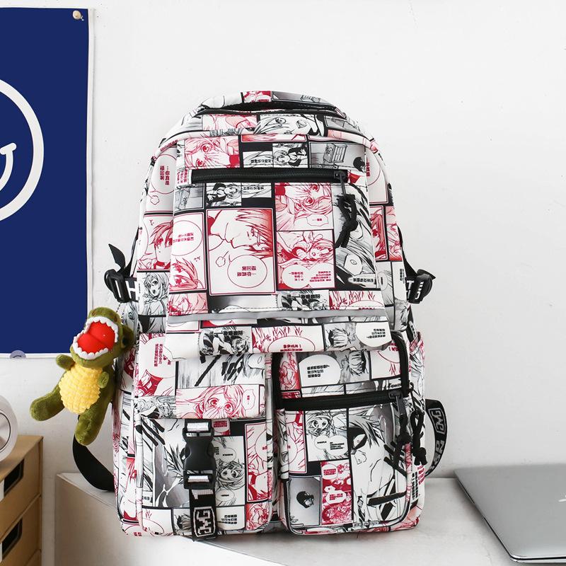 Zaini Graffiti per Uomini e Donne Studenti delle Scuole Medie Nuovi Grande Capacità Studenti delle Scuole Superiori Studenti Universitari Zaino Zaino da Uomo
