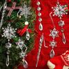 Elegant 10 Piece Christmas Tree Decoration Set With Acrylic Pearl Ornaments And Snowflakes