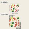 Floral Bathroom Sink Stickers Removable Self-Adhesive Waterproof Bathroom Toilet Decorative Sticker Bathtub Sticker Home Decor