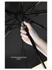 Creative Duck Head Umbrella: Stylish Black with Wooden Handle, Sun Protection, Dual-Purpose for Rain or Shine.