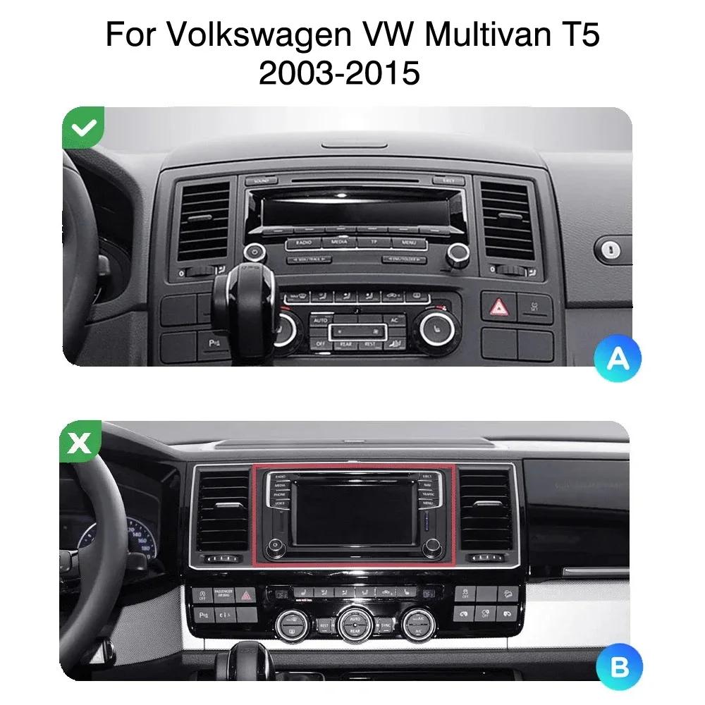 Android 13 Carplay Radio For Volkswagen VW Multivan T5 2003-2015  Car Stereo Multimedia Video Player Android Auto GPS Navi