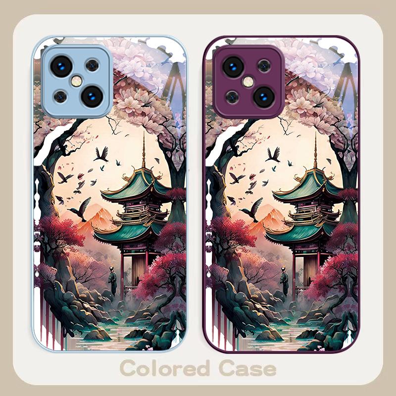 Wonderland Oil Painting For Find X5 X3 Lite Reno 6 4Z 5G OPPO A72 79 73 58 A54S OnePlus Nord N200 Tempered Glass Phone Case