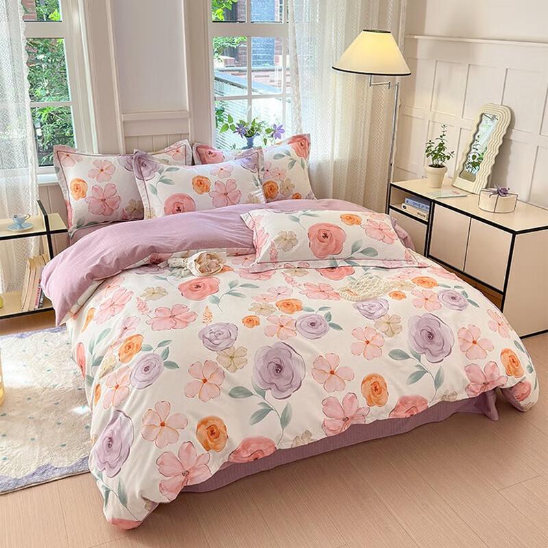 Lilang Thickened Warm 4-Piece Bedding Set