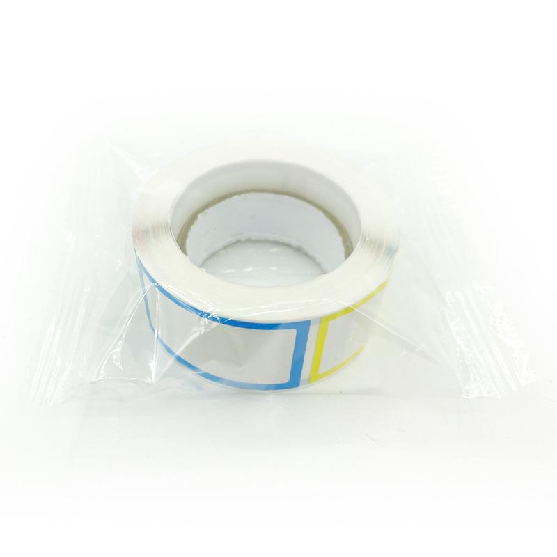 Цветные самоклеящиеся наклейки-этикетки с рамкой для рукописной маркировки и классификации