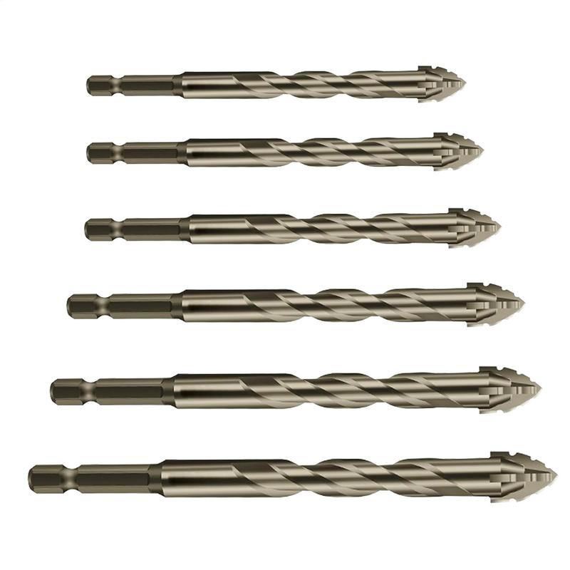 Four-Edged Sawtooth Eccentric Drill Bit High Hardness Eccentric Drill Precision Drilling MultiFunc Serrated Concrete Drill Bit