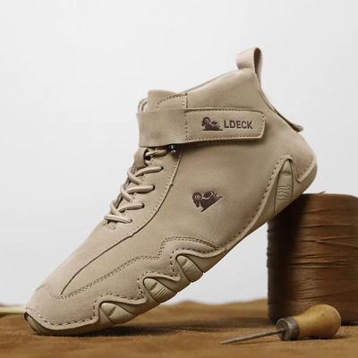 2025 Men Casual Shoes Luxury Brand High Top Sneakers Flat Soprts Loafers Men Moccasins Italian Winter Shoes Leather Ankle Boots