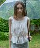 Opeundoeoseutyudio Sleeveless Lace Ruffle Top Ivory