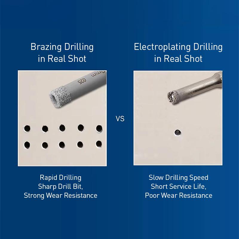 Bosch Professional Series Brazed Diamond Tile Dry Drill Bit with Cooling Wax Ceramic drill bits