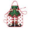 Oil-Resistant Christmas Apron Reusable Kitchen Aprons New Santa Claus Apron  Holiday Decor