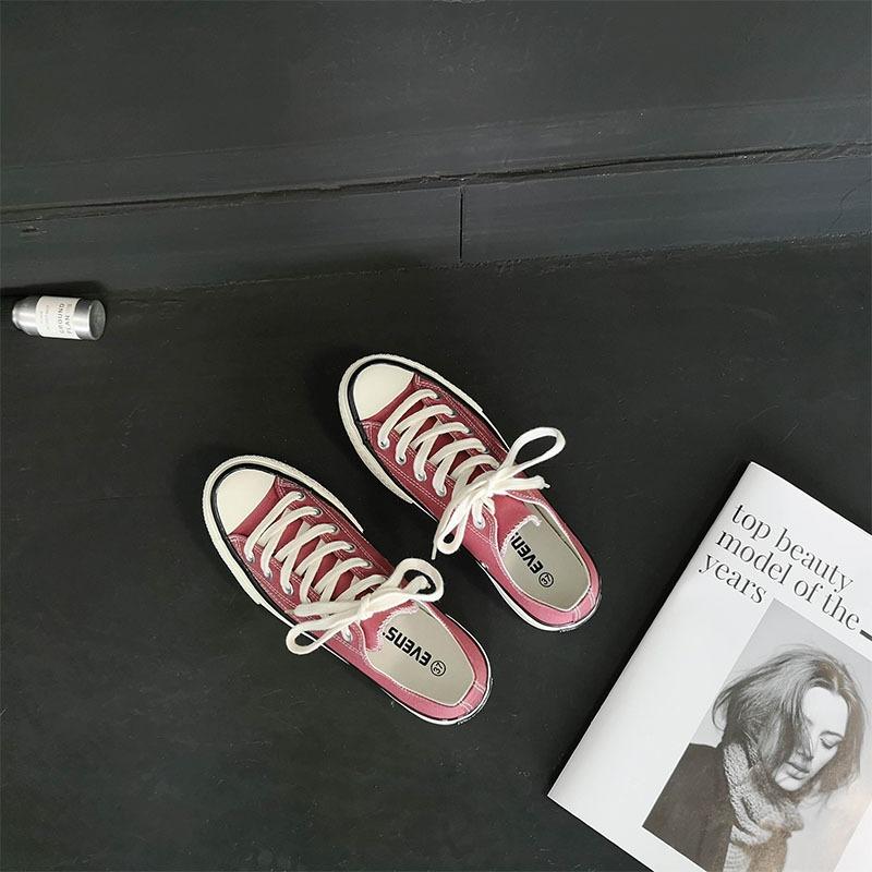 Classic Canvas Shoes Beige Women's Shoes Student Street Shot 18