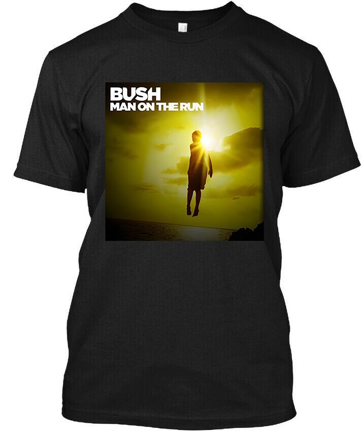 NEW! Popular Bush Man on the Run English Graphic Vintage Logo T-Shirt Size S-4XL Unisex T-Shirt XXXXL