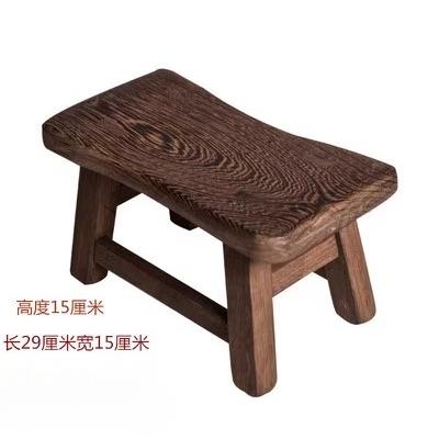 

Rural wooden Walnut square stool American meals stool surface stool children taboret pure real wood bench high chairs