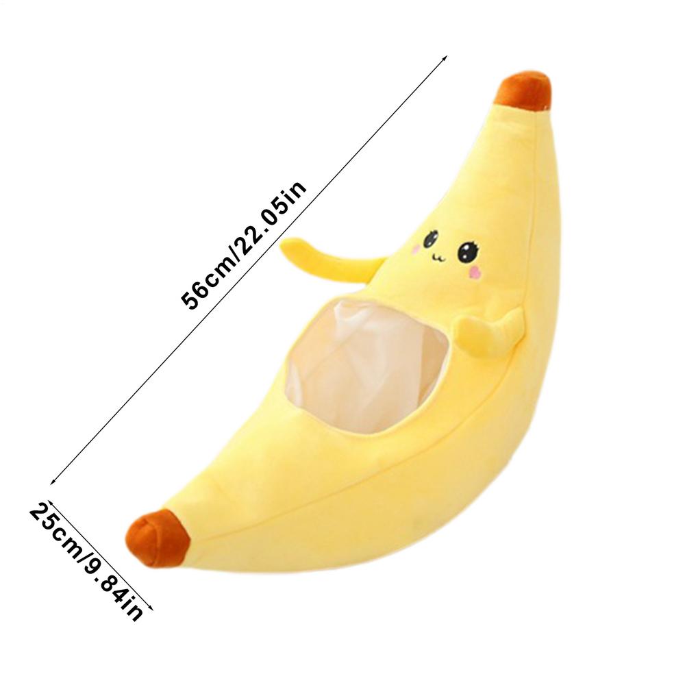 

Cartoon cute little hand expression banana head cover hat For Cosplay Carnival Food Costume Dress Girl Birthday Gift Home Decor