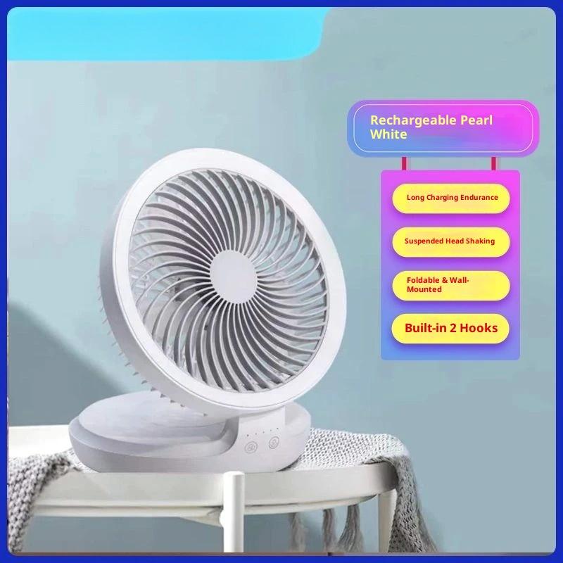 Ventilatore a Circolazione d'Aria Edon Senza Fili Sospeso Ricarica USB Portatile Pieghevole da Esterno 4 Velocità del Vento Controllo Libero Ventilatore ad Alta Velocità Nuovo