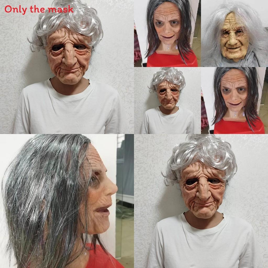 Halloween Latex Granny Mask For Cosplay And Costume Parties