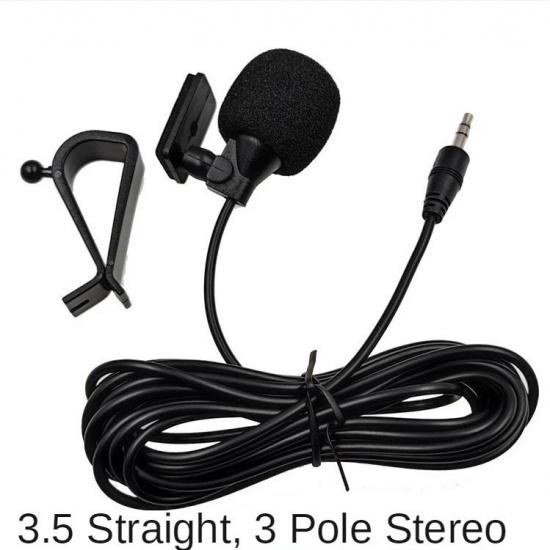 Car Microphone Audio Navigation Wired Clip External Wires Auto Mics Radio 3m Long Mic Stereo 3.5mm Mono 2.5mm SM Lotus Jack PlugGood product