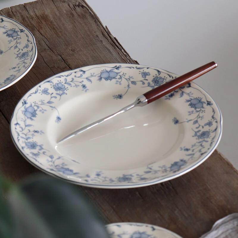 ZISIZ Niebieski Owoce Ceramiczny Talerz Obiadowy