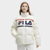 Fila 2023 Winter New Retro Casual Thick Stand Collar Down Jacket Unisex Outerwear Reed-White F11U349903F-IV
