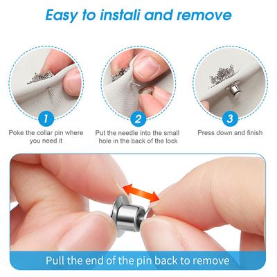 10Pcs Locking Pin Zurück Locking Pin Keeper Verschluss Metall Pin Sichern Für Brosche