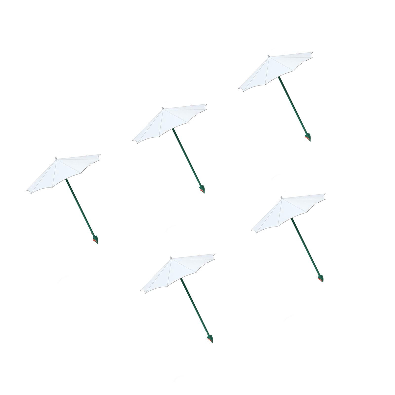 5Pcs Outdoor Plant Umbrella for Outdoor Plant Garden Umbrella Shade for Potted Plant Garden Bed Provide Shade Garden Bed белый