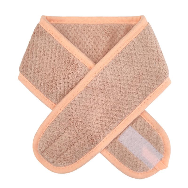 

1 шт. Повязка для макияжа, регулируемая, для умывания, мягкая и удобная, для йоги, спа, нескользящие резинки для волос, для ванны, душа, широкая повязка для волос розовый/оранжевый