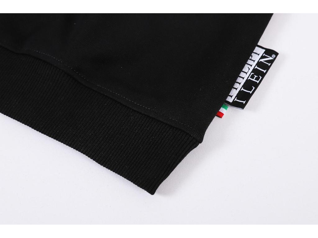 Moletom com Capuz Redondo Tendência Street Style Masculino Philipp Plein - Coleção Outono/Inverno.