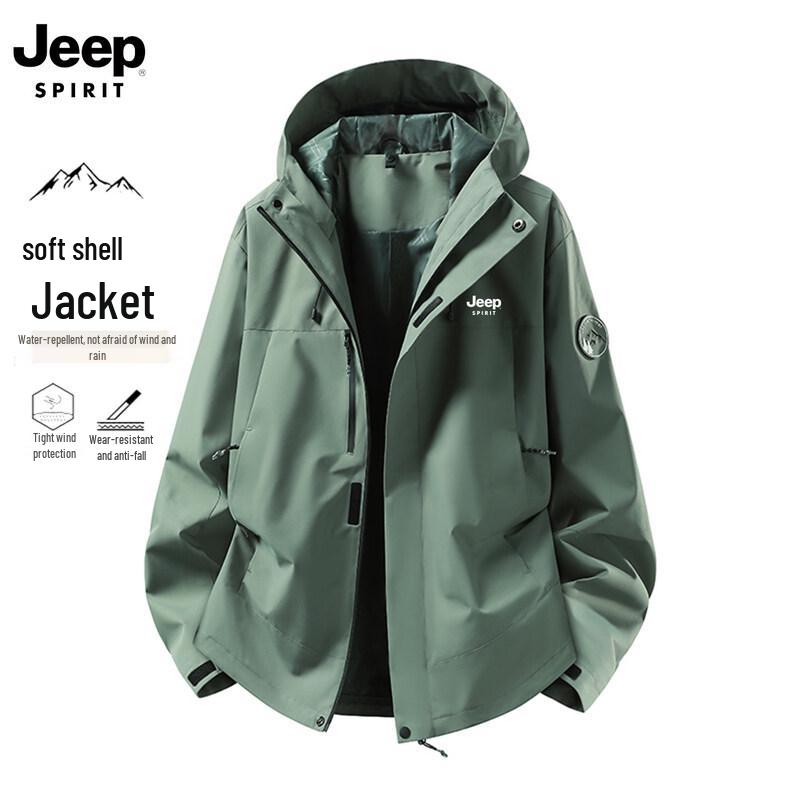 Jeep Men's Outdoor Windproof Waterproof Jacket