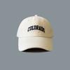Letter Embroidered Baseball Cap for Women New Wide Brim Big Face Showing Small Big Head Circumference Men's Hat Versatile