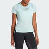 Adidas Agravic Trail Running Tee With Logo Print Women Tops Light-Green HZ6260