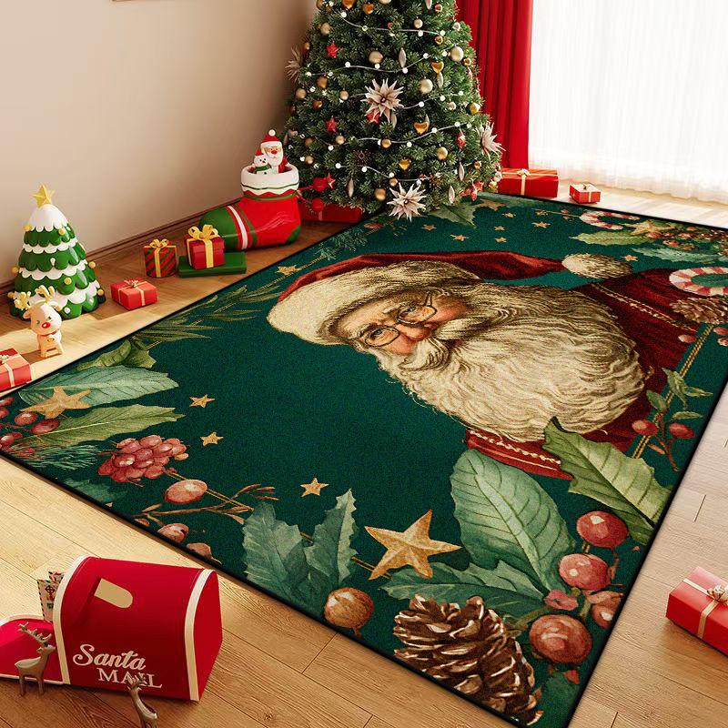 Christmas Modern CARPET FOR LIVE ROOM Luxury Home Decoration Bedroom Large Area Rugs Washable Antiskid Lounge Floor Mats Bedside