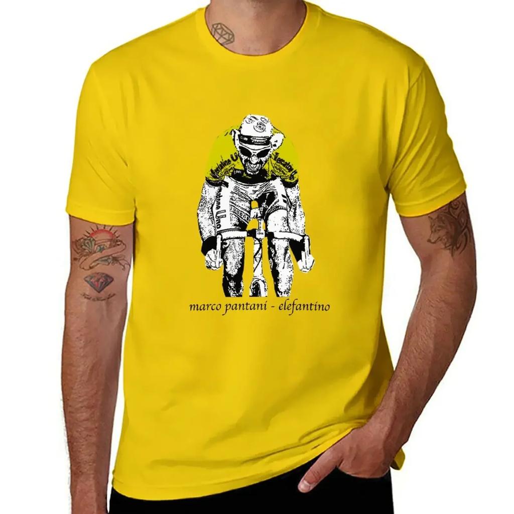 Oversizeds schattige tops T-shirt heren Le Tour: Marco Pantani T-shirt harajuku herenkleding grafische t-shirts KATOEN