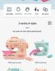 Electric Sewing Machine Toy for Kids: Mini Pretend Play Appliance for Girls, Kindergarten Fun, Parent-Child Handmade Activity