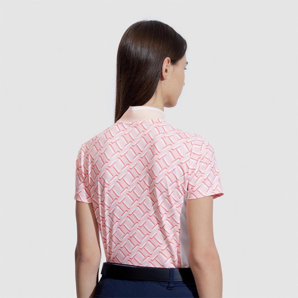 New FILA Polo Shirts Women's Peach Ice Cream Powders A11W425110FPK