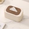 Waterproof Napkin Holder Wooden Cover Toilet Paper Holder Tissue Box  Home Office