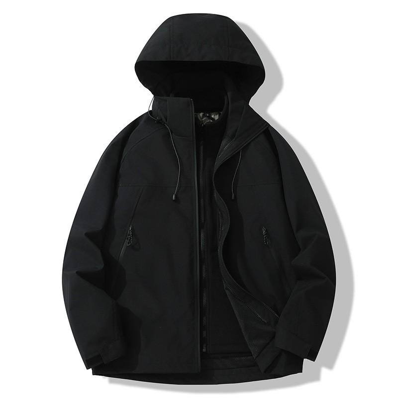 Men Women Winter Waterproof Windproof Hiking Jacket With Removable Fleece Liner Outdoor Mountain Coat Couples