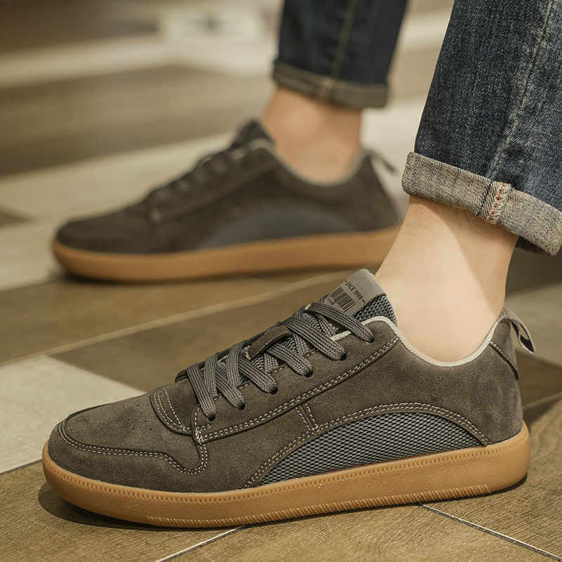 Fashion Non-slip Sole Hightop Silver Shoes For Men Casual Boots For Men Men's White Sneakers Sport Maker Advanced Functional