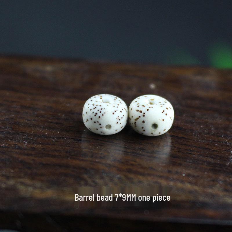 Star and Moon Bodhi Beads: Pure White High-Density 108 Bead Bracelet for DIY Prayer Accessories