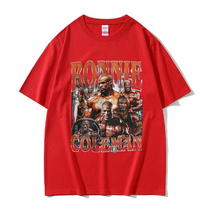 

Vintage Ronnie Coleman Gym Graphic T Shirt Funny Bodybuilder Fashion Clothing T-shirts Men Casual 100% Cotton Oversized T-Shirt 3XL