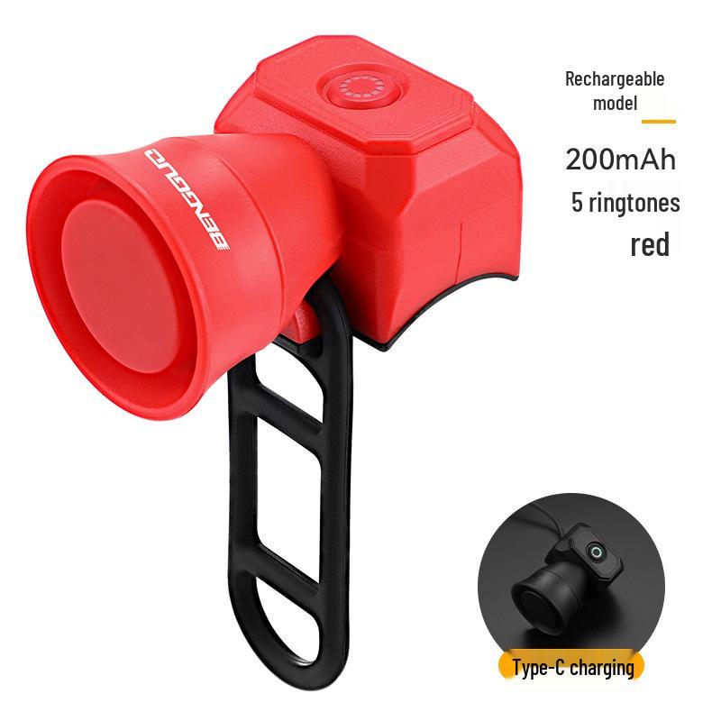 Mini USB Rechargeable Waterproof Electronic Bicycle Horn for Mountain Bikes