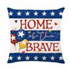 Amerikanische Retro Kissenhülle Fünfzackiger Stern Gedruckte Leinen Kissenhülle Sofa Dekorative Kissenbezug Feiertagsgeschenk Kissenhülle