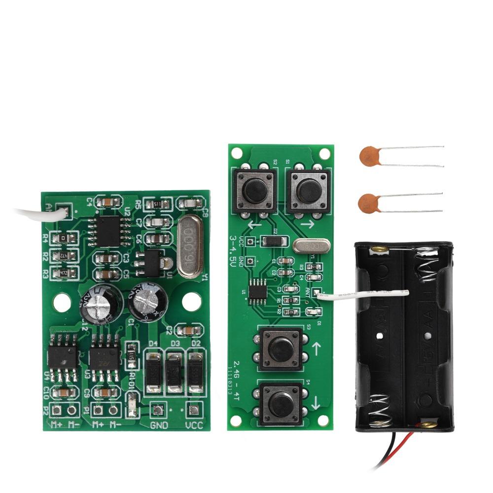 4-Channel Remote Control Receiver 2.4GHz RC Toy Board Professional Receiver Board Toy Car Models 3A Vertical