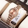 Female Watch Rose Gold Luxury Brand Diamond Ladies Wristwatch Waterproof Stainless Stain Date Quartz Watches for Women