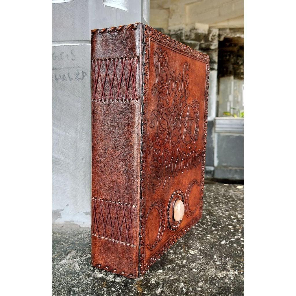 Leather Book of Shadows Journal: Ideal Halloween, Anniversary, or Birthday Gift | Grimoire, Celtic Diary, and Keepsake
